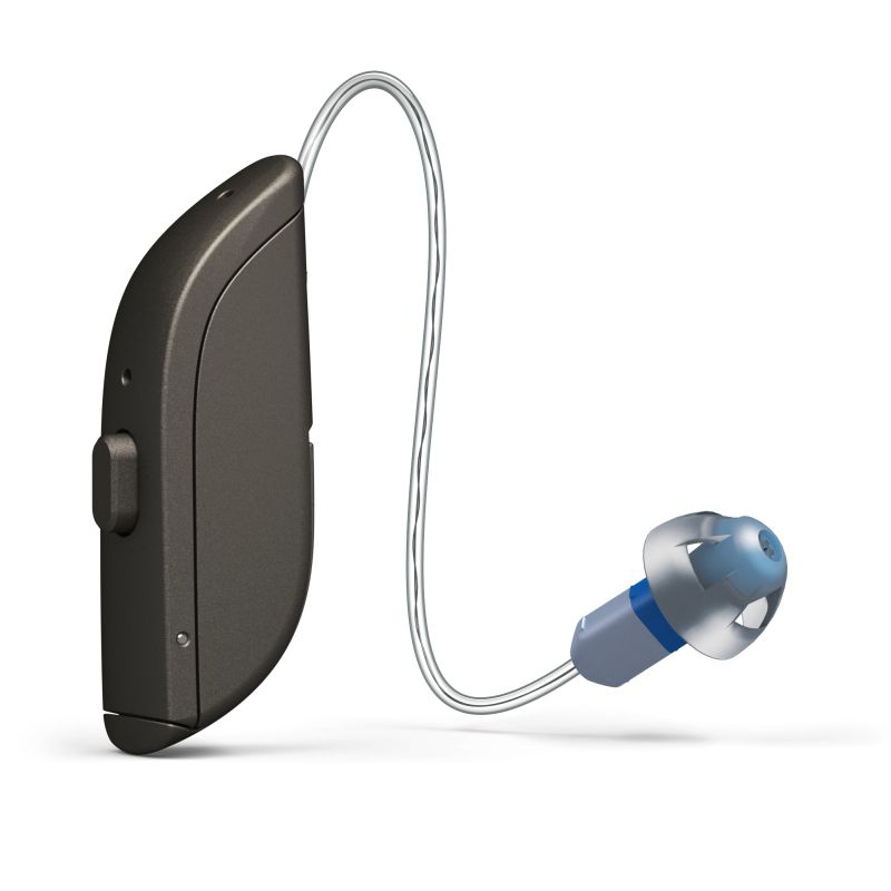 ReSound Omnia Mini RIE 60 with standard receiver Warm Grey